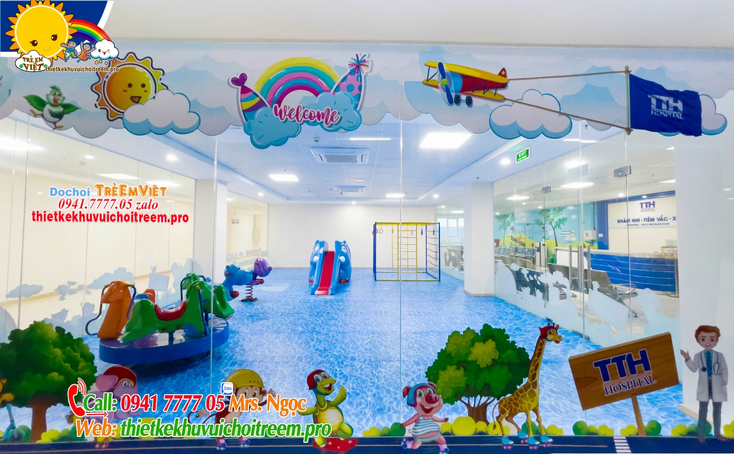 Thiết kế khu vui chơi cho bé ở Bệnh Viện Nhi