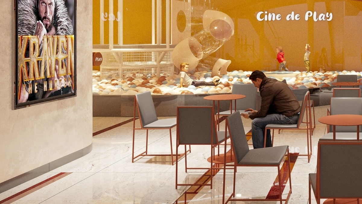 Rạp chiếu phim có khu vui chơi trẻ em