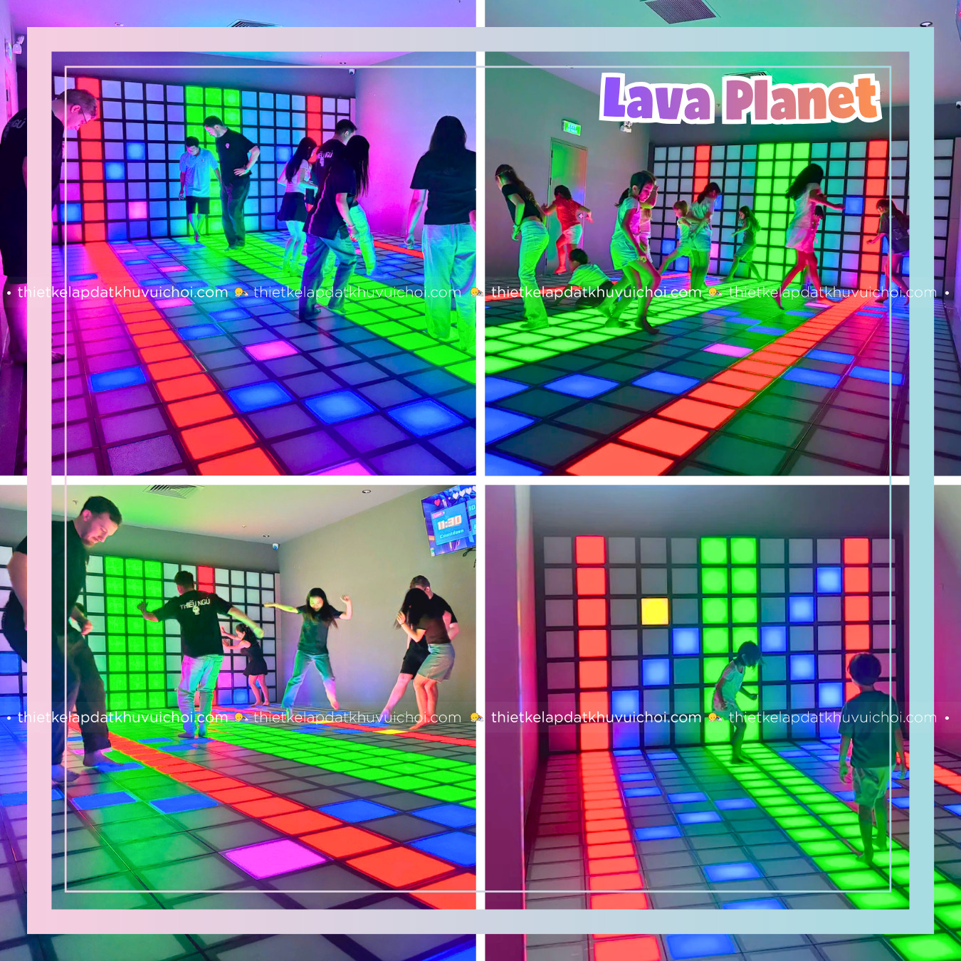 Sàn dung nham tại khu vui chơi Lava Planet