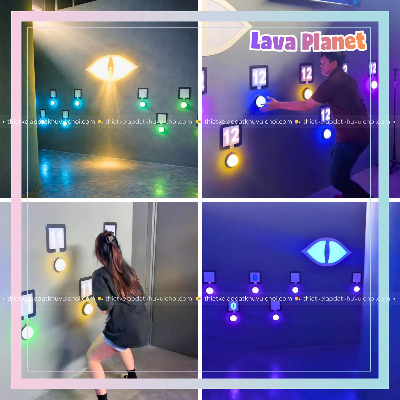 Trò chơi Mắt Quỷ trong khu vui chơi Lava Planet