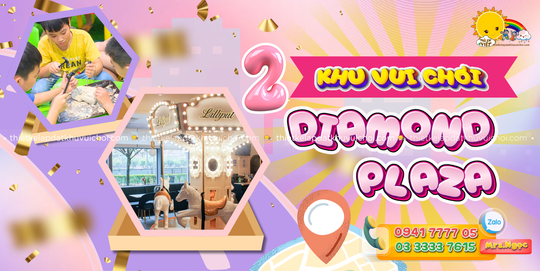 BANNER Khu vui chơi Diamond Plaza