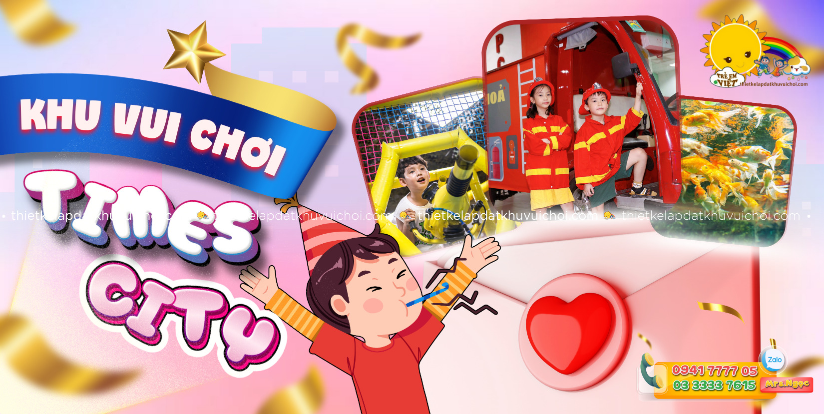 Banner Khu vui chơi Times City