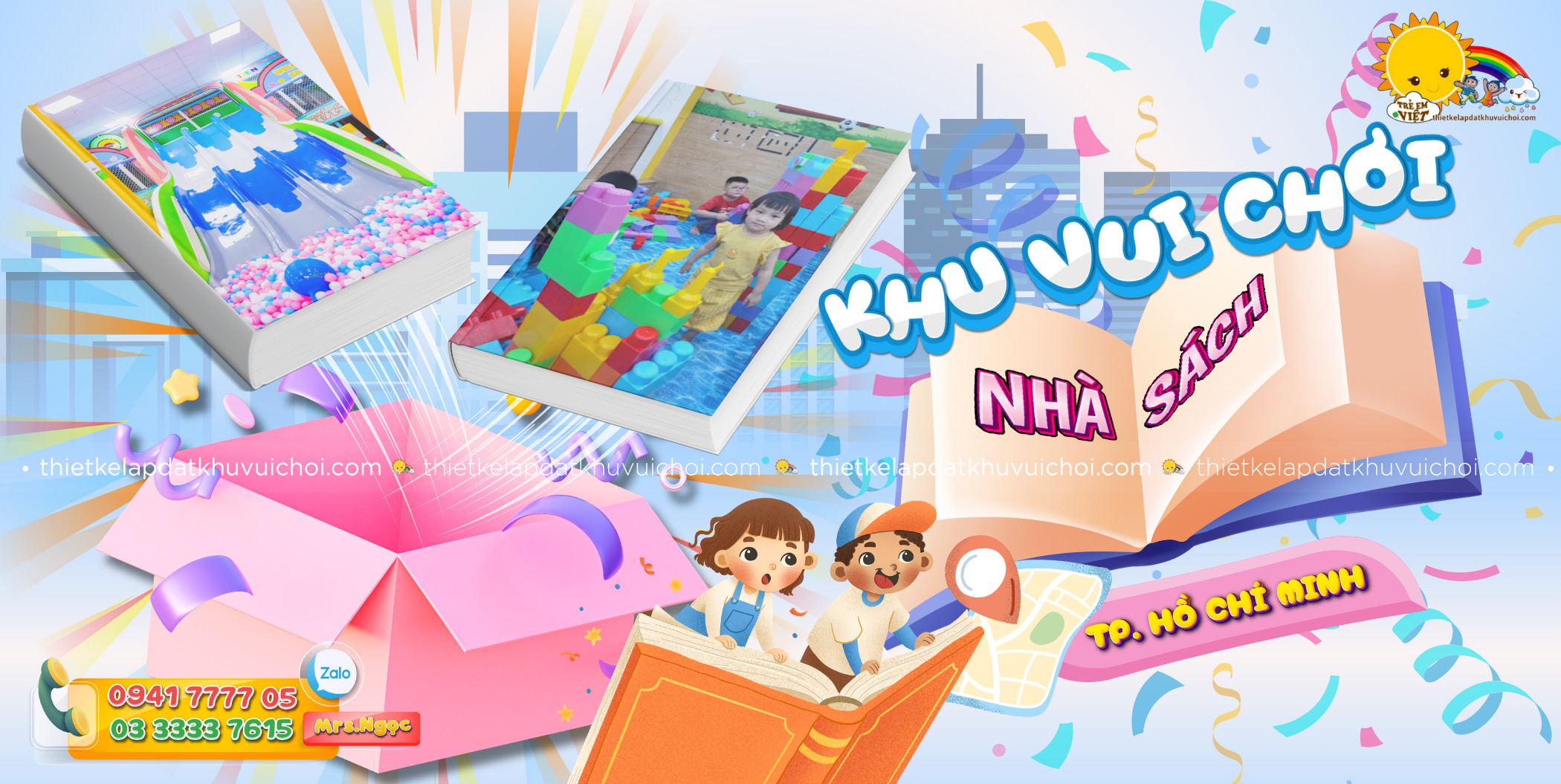 BANNER Khu Vui Chơi Nhà Sách Sài Gòn