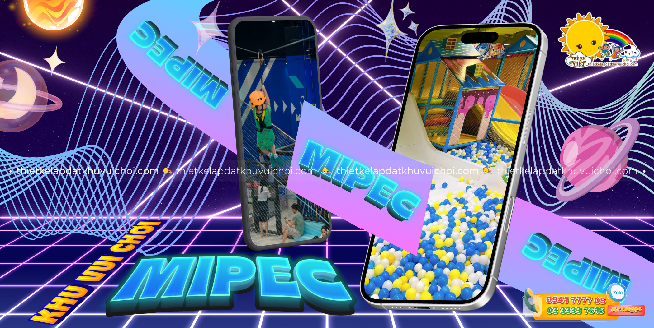 BANNER Khu vui chơi Mipec