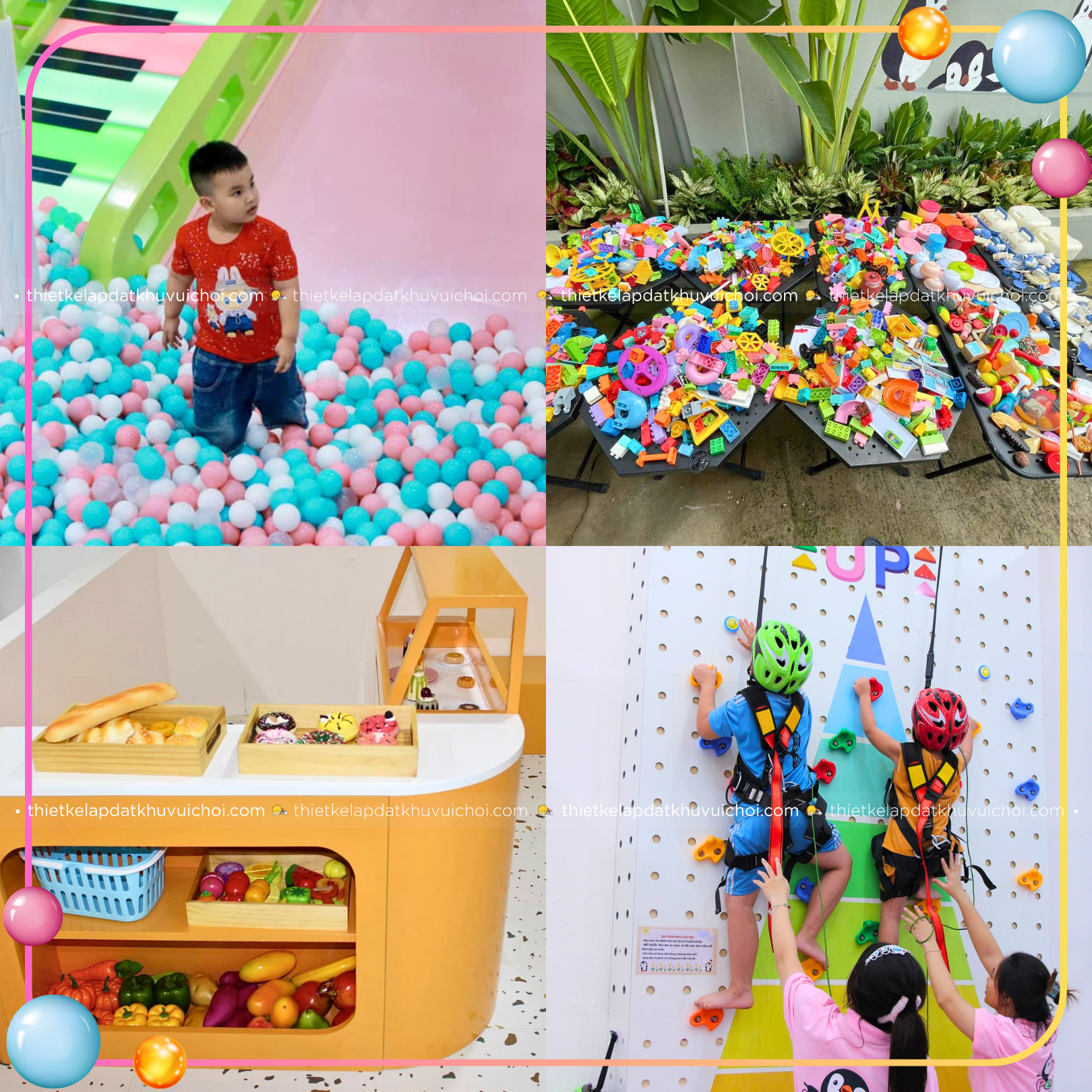 Các trò chơi hấp dẫn ở khu vui chơi Penguin Kidsplay & Cafe
