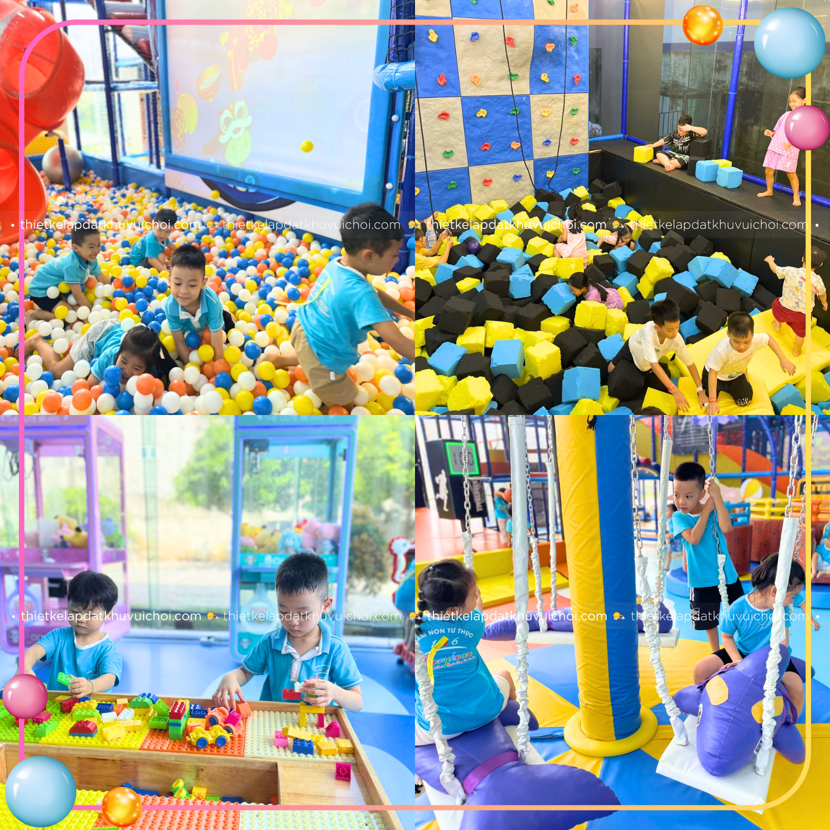 Các trò chơi ở khu vui chơi Home Kid's