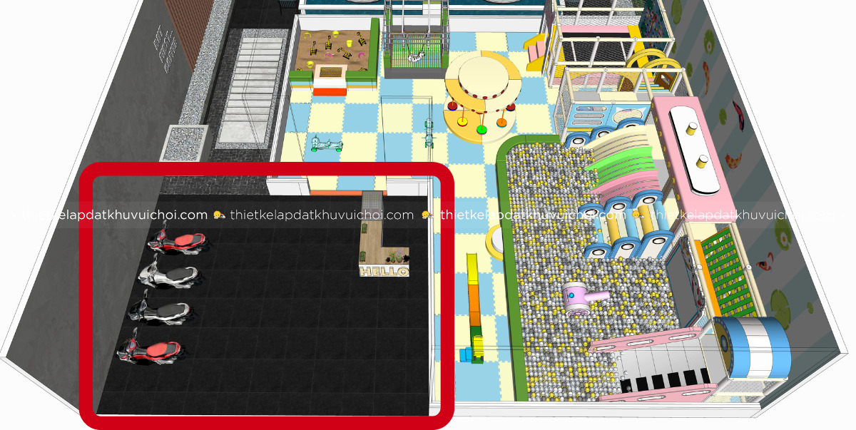 Diện tích giữ xe - yếu tố quan trọng thường bị bỏ qua trong chi phí mở khu vui chơi