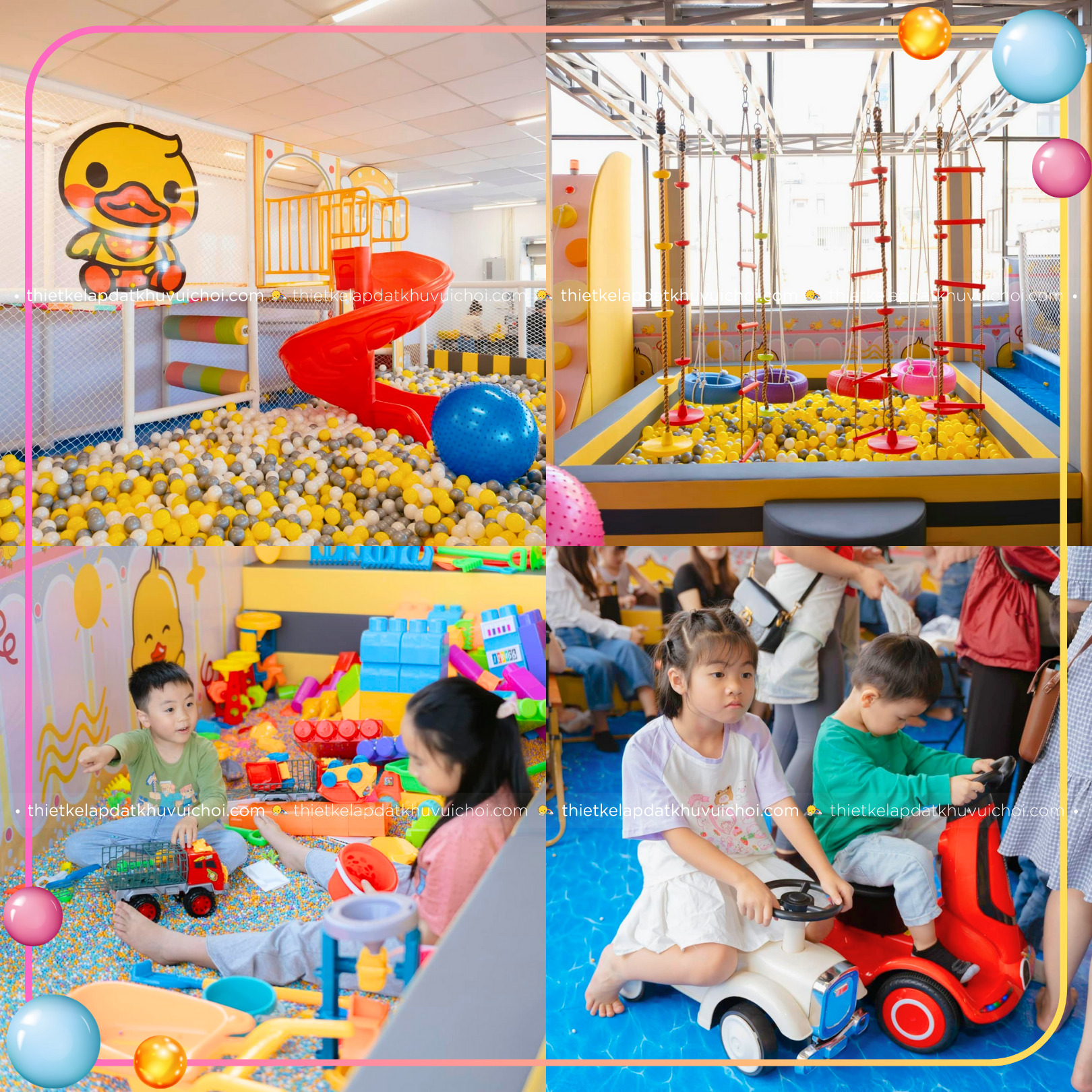 Đa dạng trò chơi ở khu vui chơi Happy Land