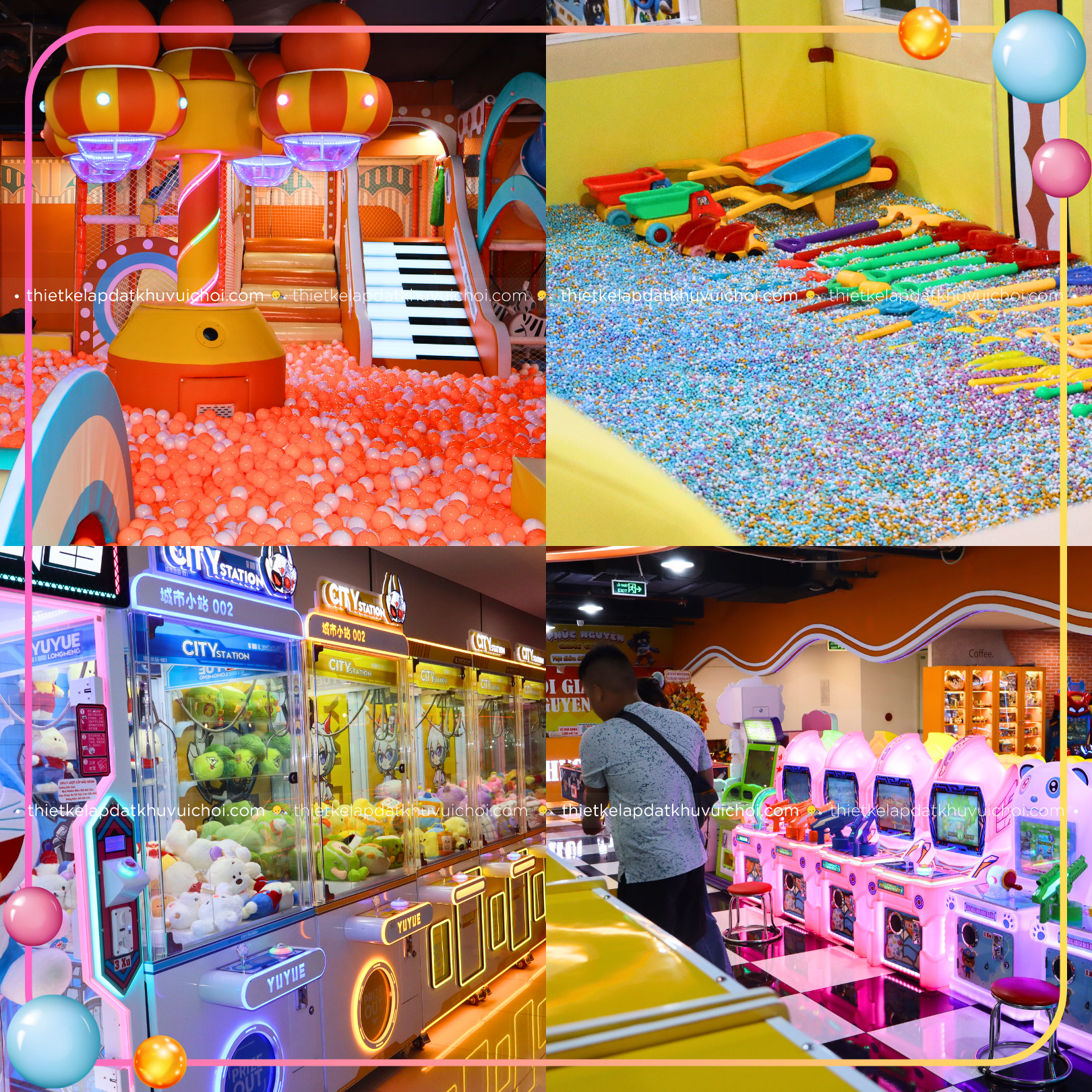 Đa dạng trò chơi thú vị ở khu vui chơi Phúc Nguyên