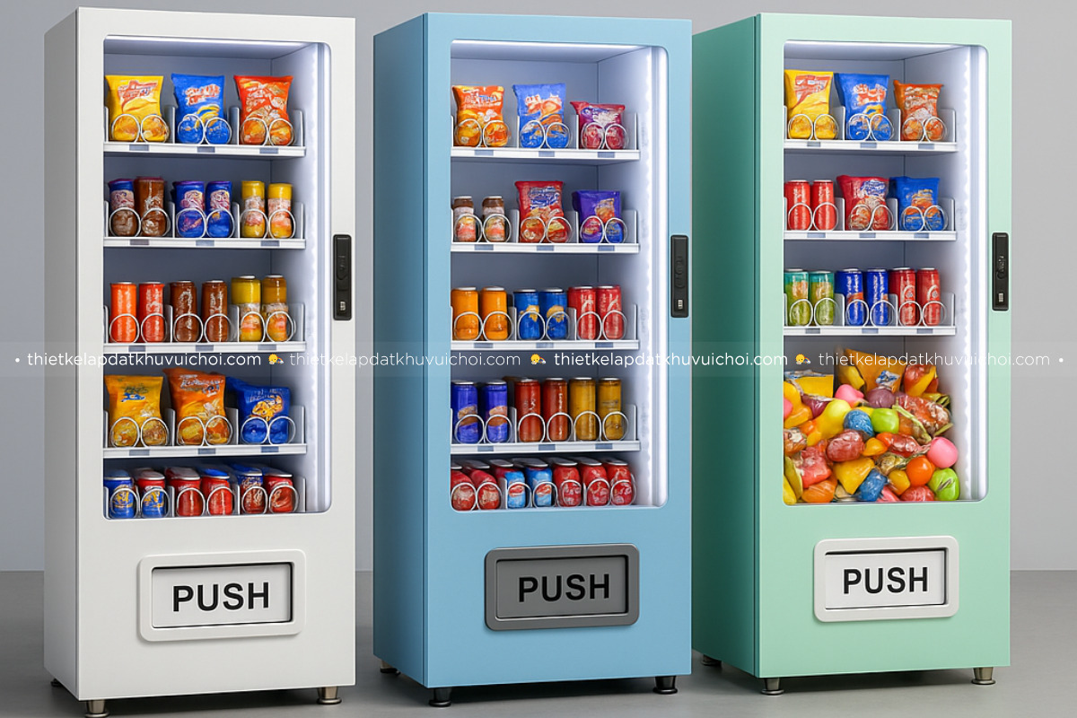 Đặt Máy Bán Hàng Tự Động Tại Khu Vui Chơi