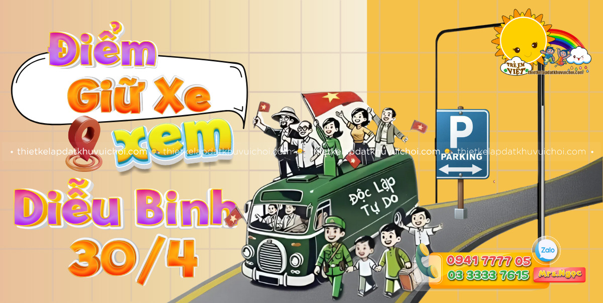 Điểm giữ xe xem diễu binh 30.4 lý tưởng