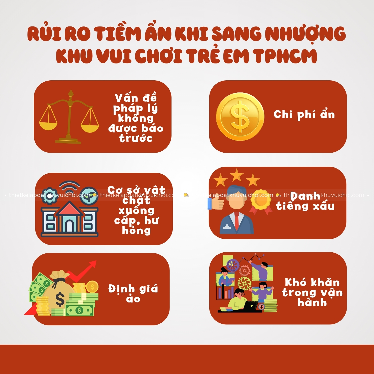 rủi ro tiềm aane khi sang nhượng khu vui chơi trẻ em tphcm