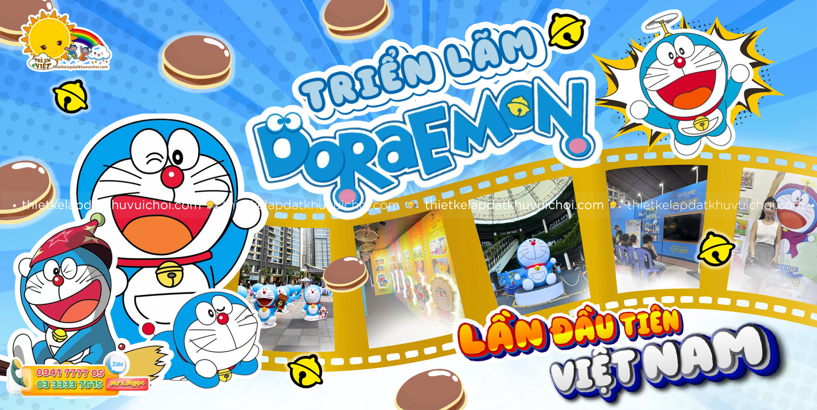 Banner Triểm lãm Doraemon lần đầu tiên tại Việt Nam