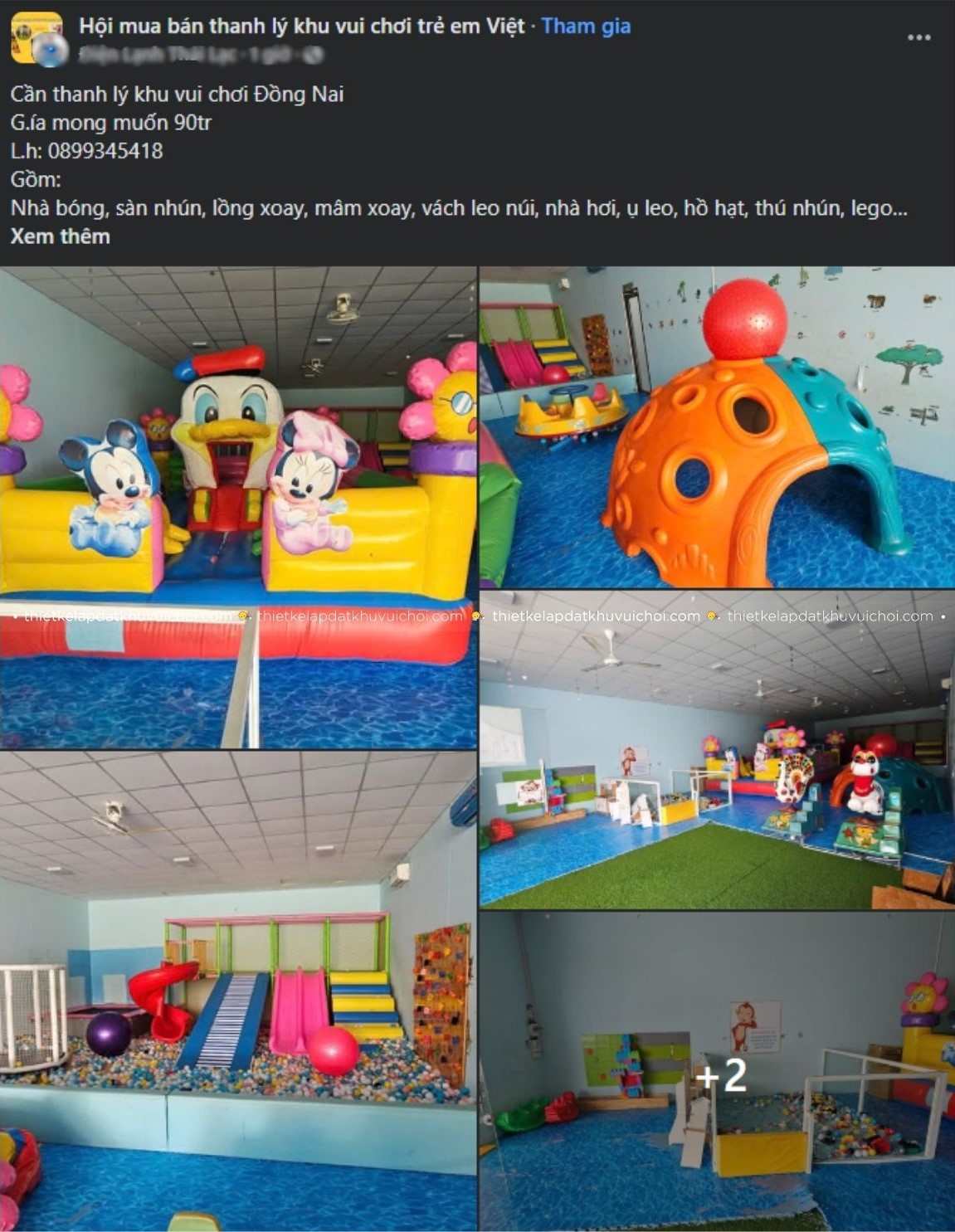 Thanh lý khu vui chơi