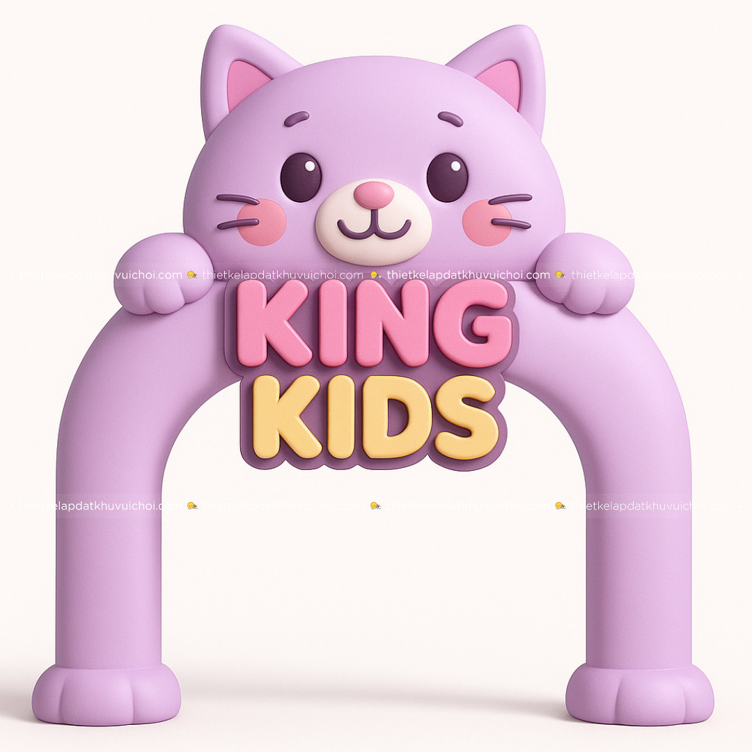 Thiết kế cổng khu vui chơi chủ đề mèo