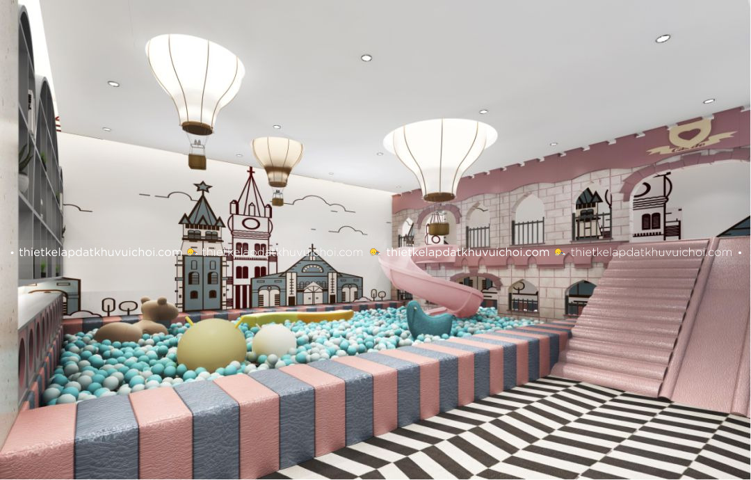 Trang trí trần khu vui chơi trẻ em