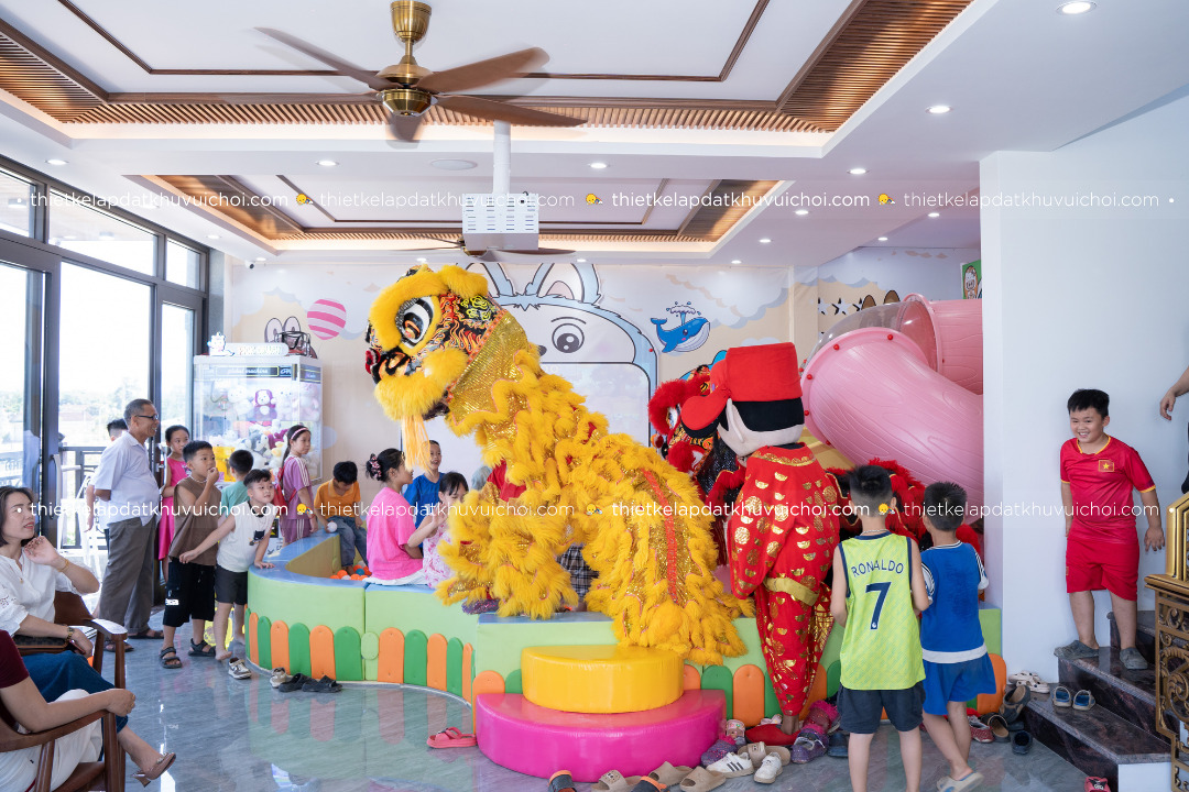 Mô hình thiết kế khu vui chơi trẻ em mini cho quán cafe