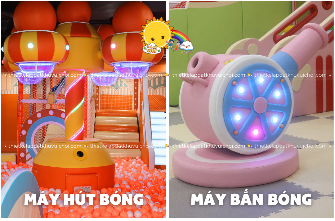 Trò chơi máy bắn bóng và máy hút bóng