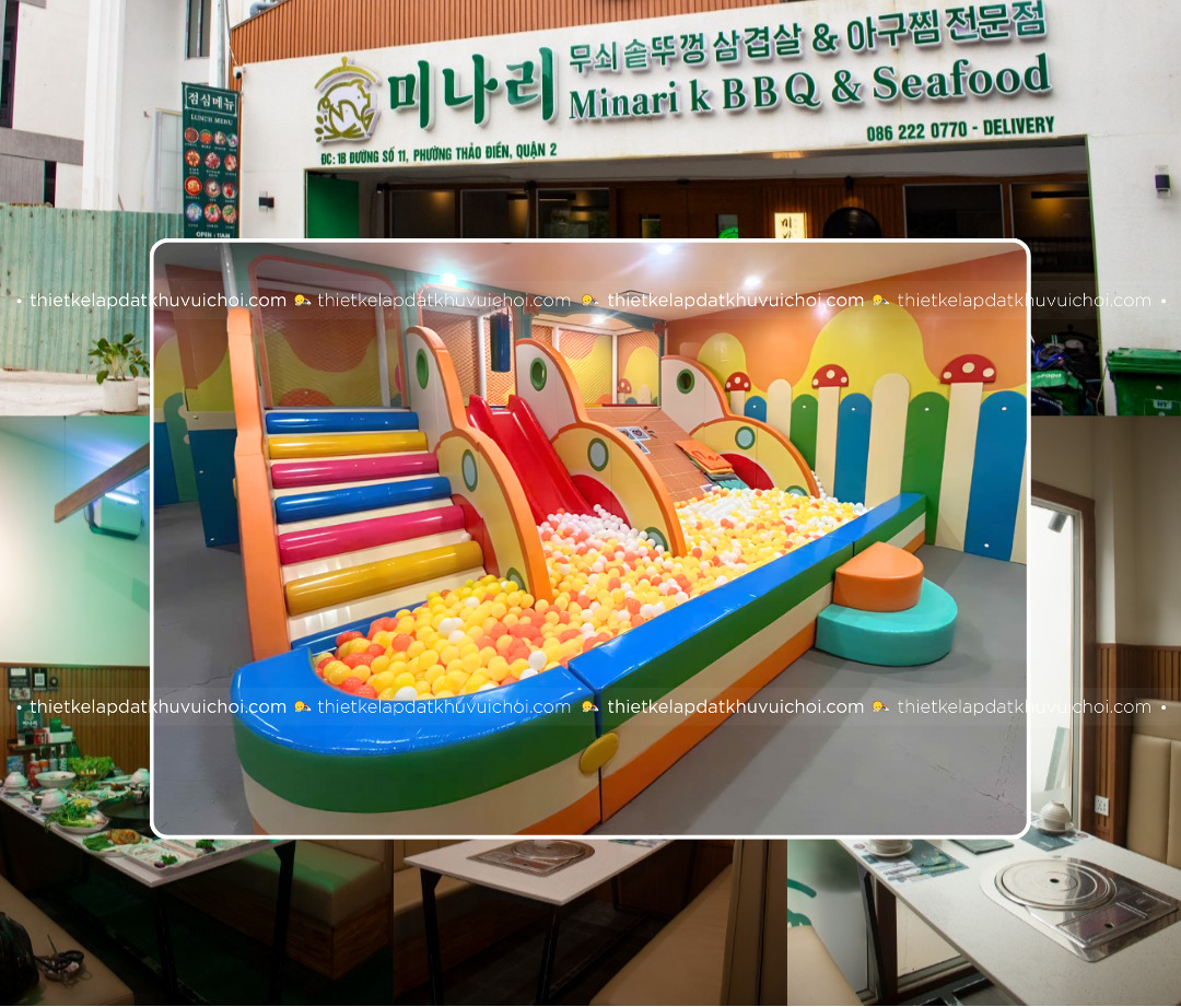 Thiết kế khu vui chơi cho trẻ em trong nhà hàng