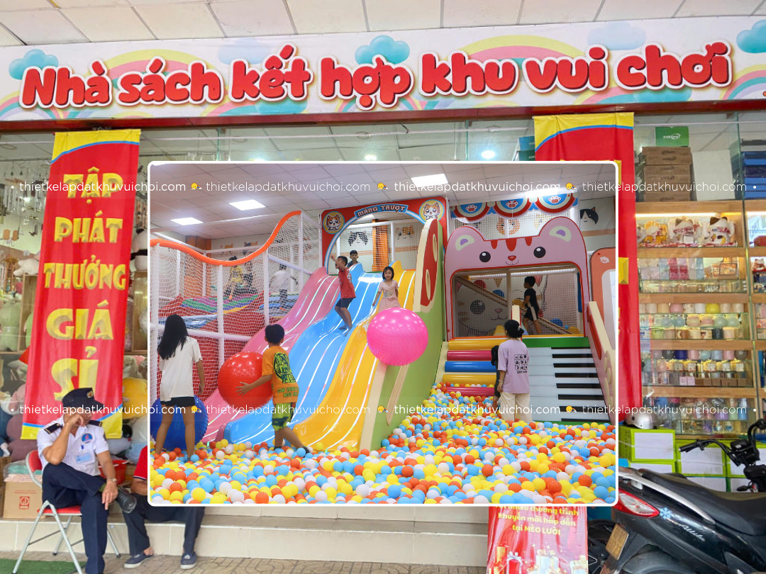 Thiết kế khu vui chơi cho trẻ em trong nhà sách