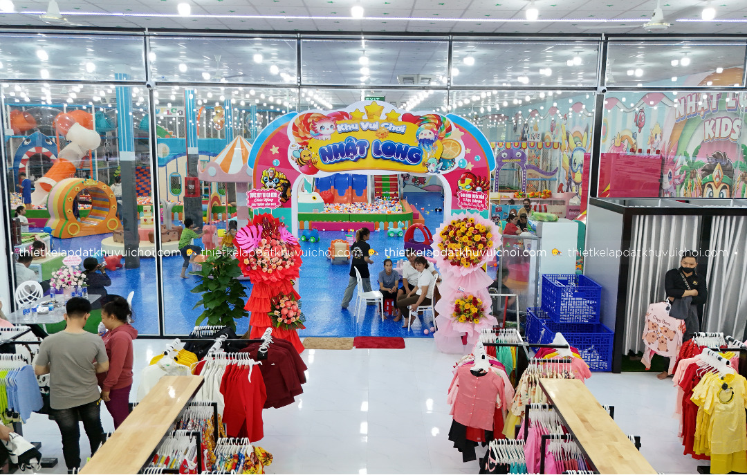 Thiết kế khu vui chơi cho trẻ em trong trung tâm mau sắm thời trang