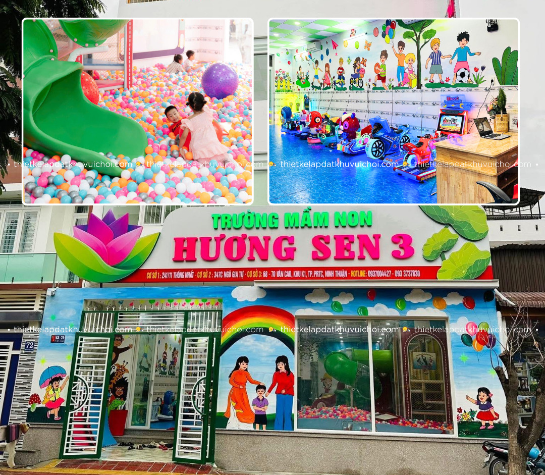 Thiết kế khu vui chơi cho trẻ em trong trường học