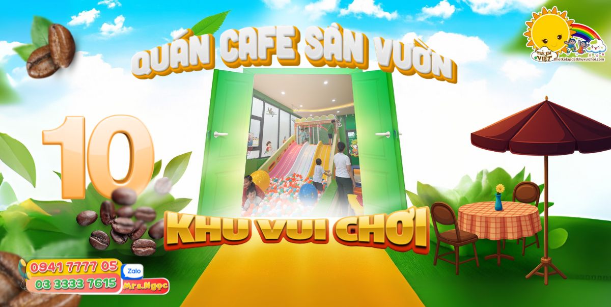 10+ Quán Cafe Sân Vườn Có Khu Vui Chơi HOT Nhất TP.HCM