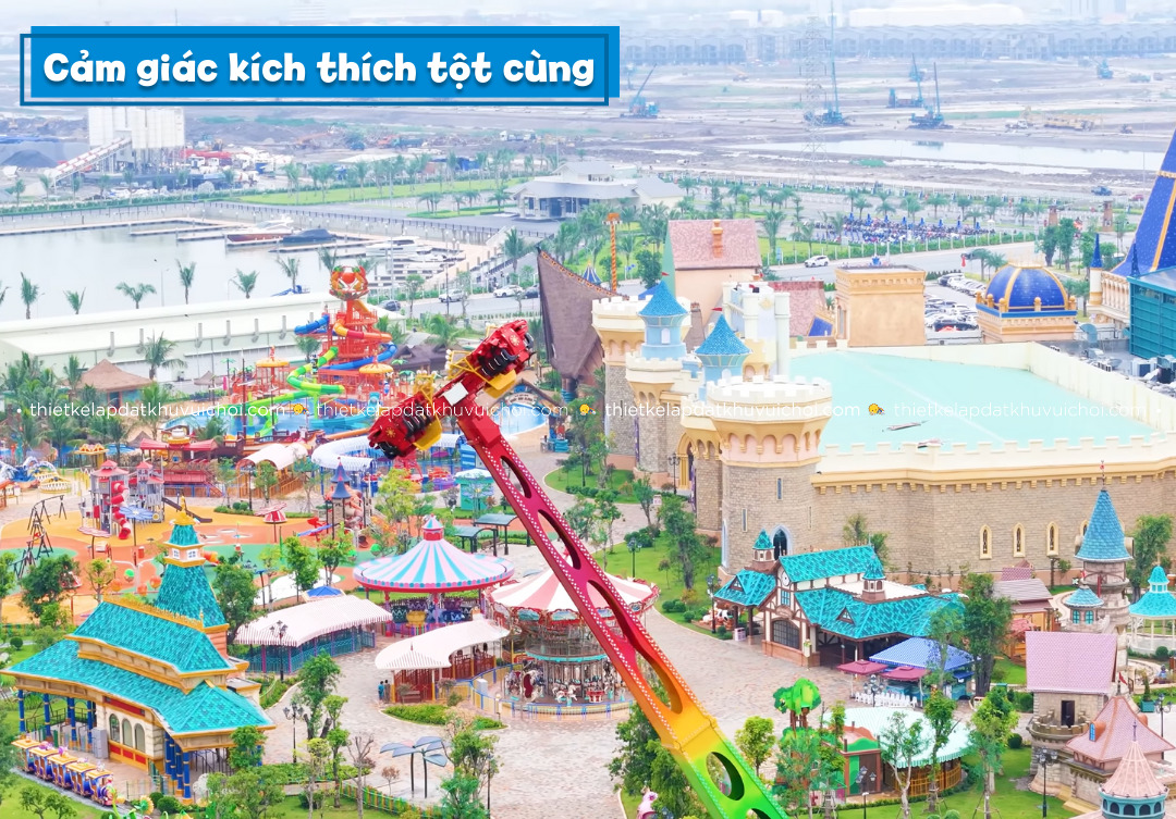 Cảm giác kích thích tột độ cùng các trò chơi cảm giác mạnh tại VinWonders Vũ Yên
