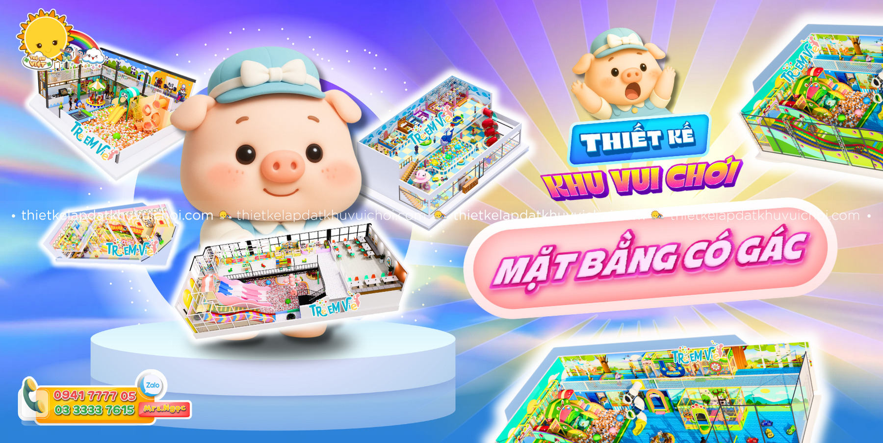 Banner Thiet ke khu vui choi mat bang co gac 1