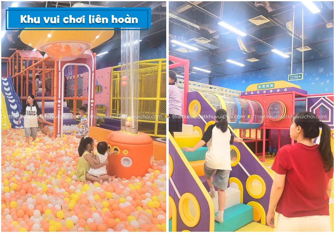 Khu vui chơi liên hoàn hơn 1000m2 cho trẻ em tại Hải Phòng