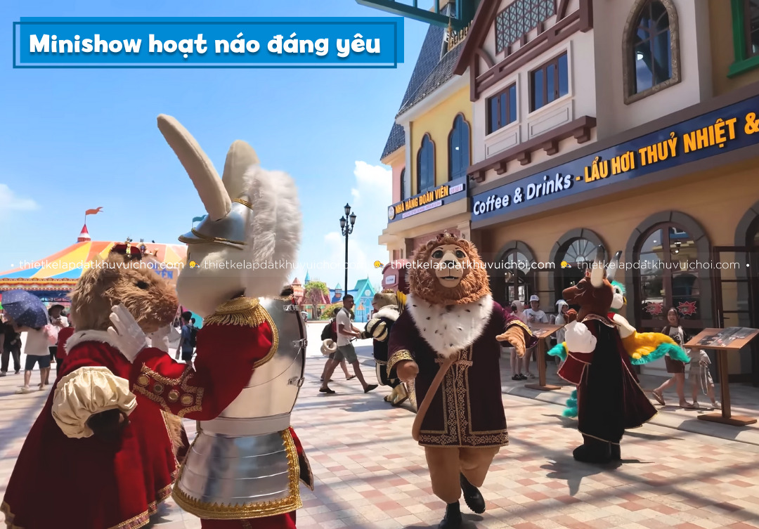 Show trình diễn hoạt náo vào các ngày cuối tuần, ngày lễ