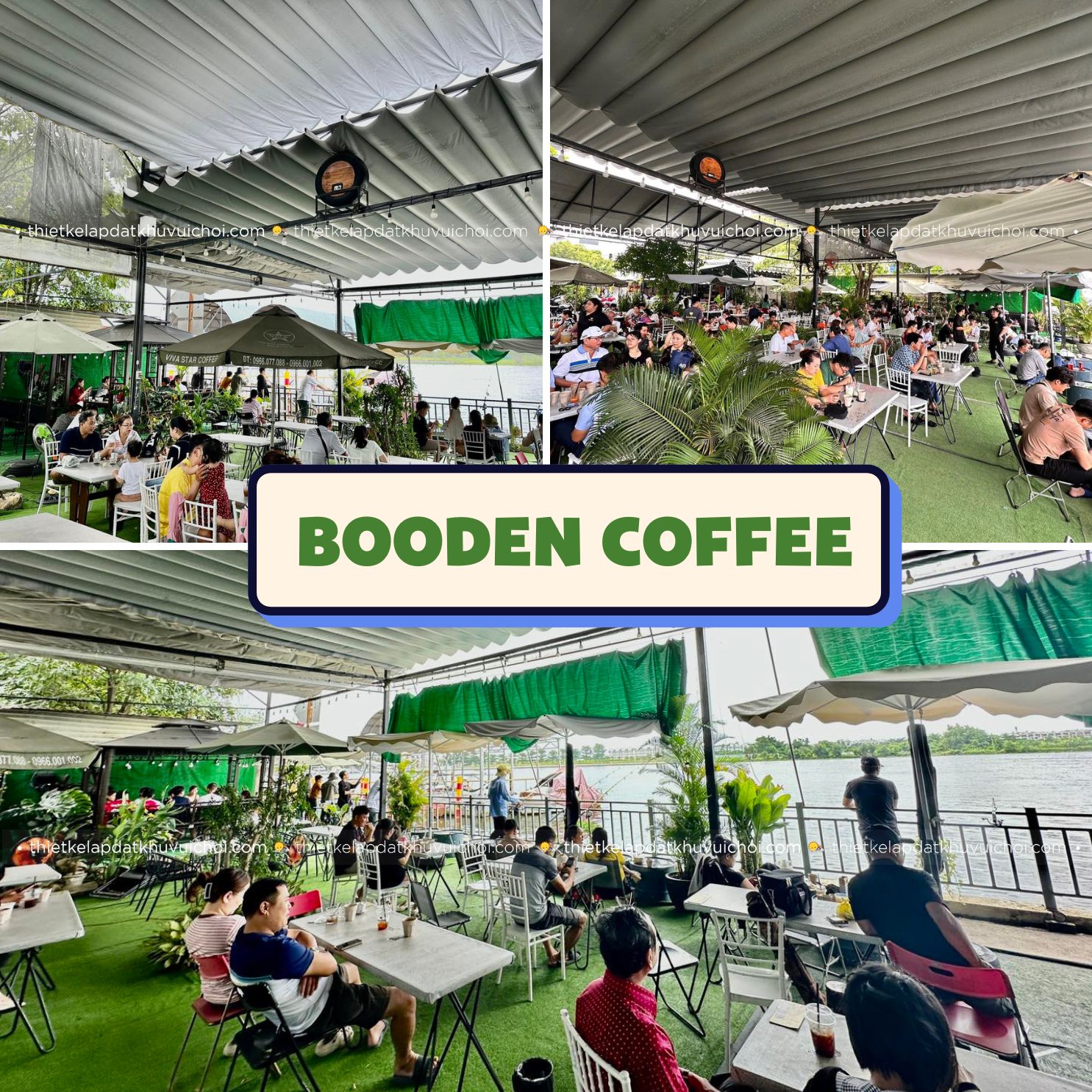quán cafe sân vườn có khu vui chơi Booden Coffee 