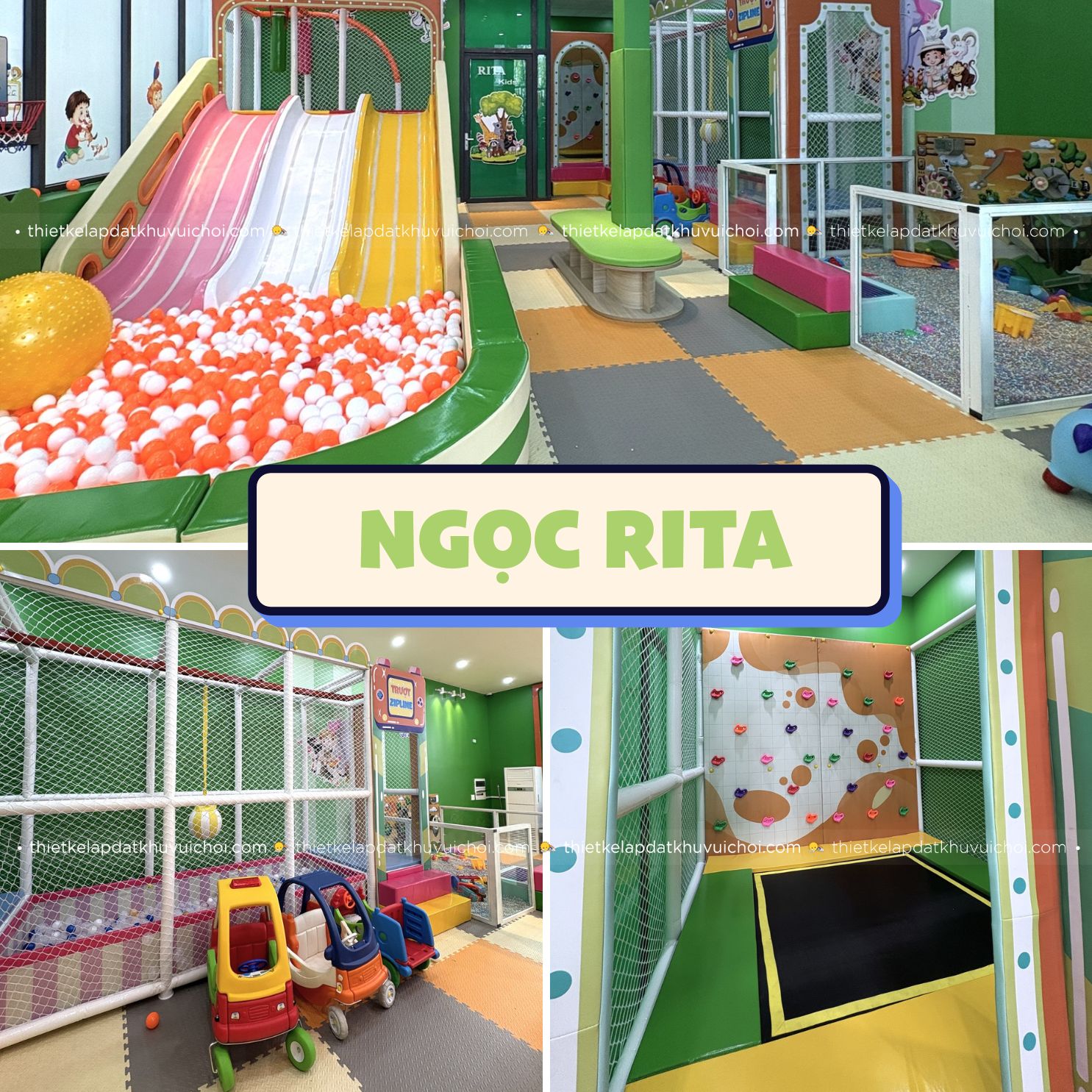 Quán cafe sân vườn có khu vui chơi Ngọc Rita