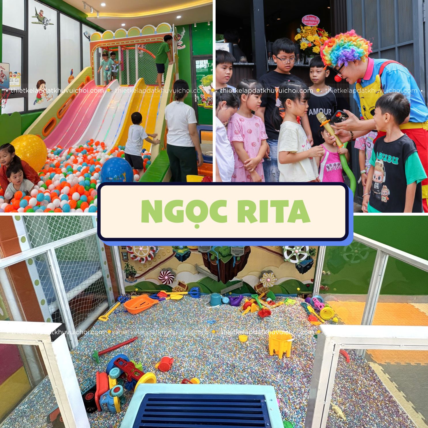 Quán cafe sân vườn có khu vui chơi Ngọc Rita