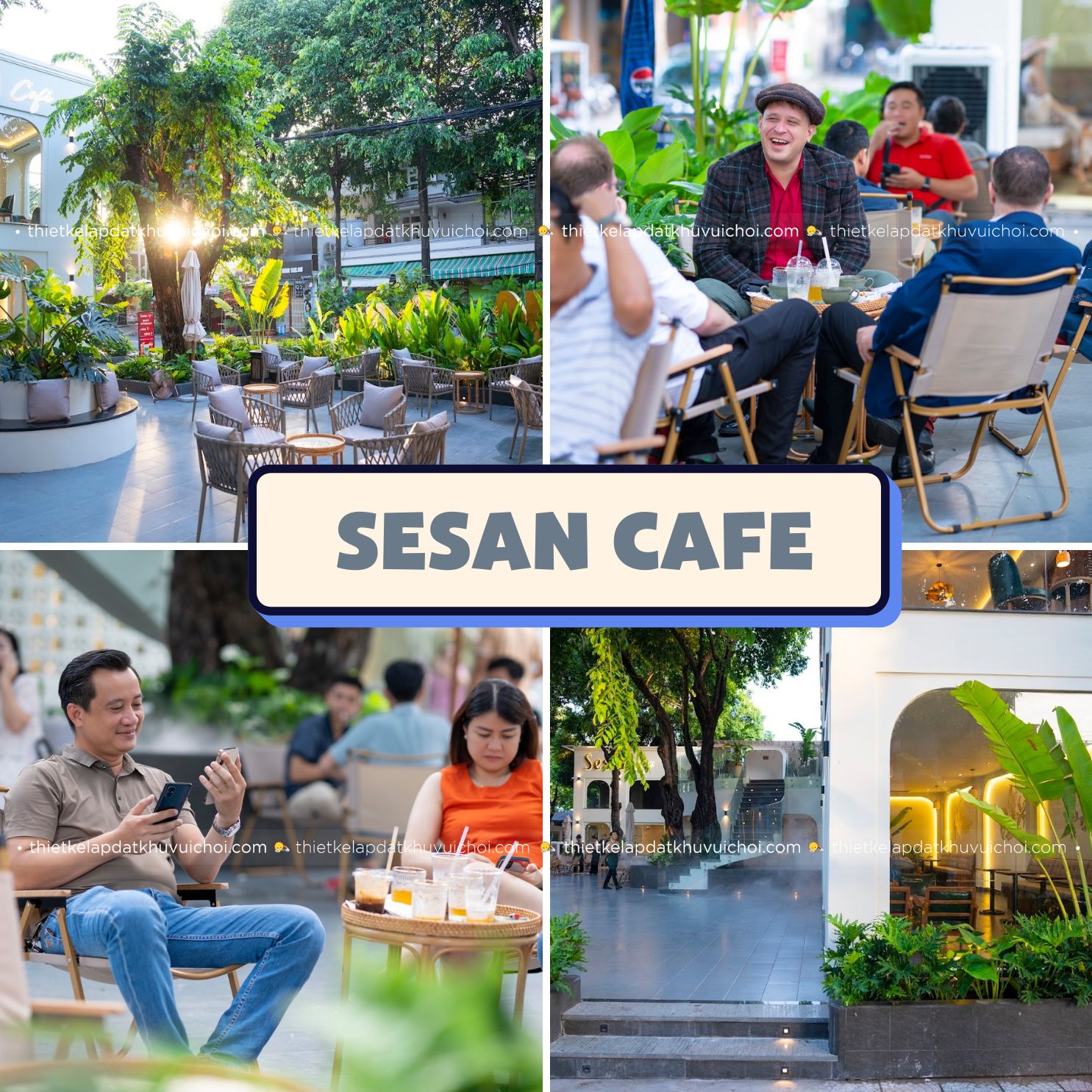 quán cafe sân vườn có khu vui chơi Sesan Coffee