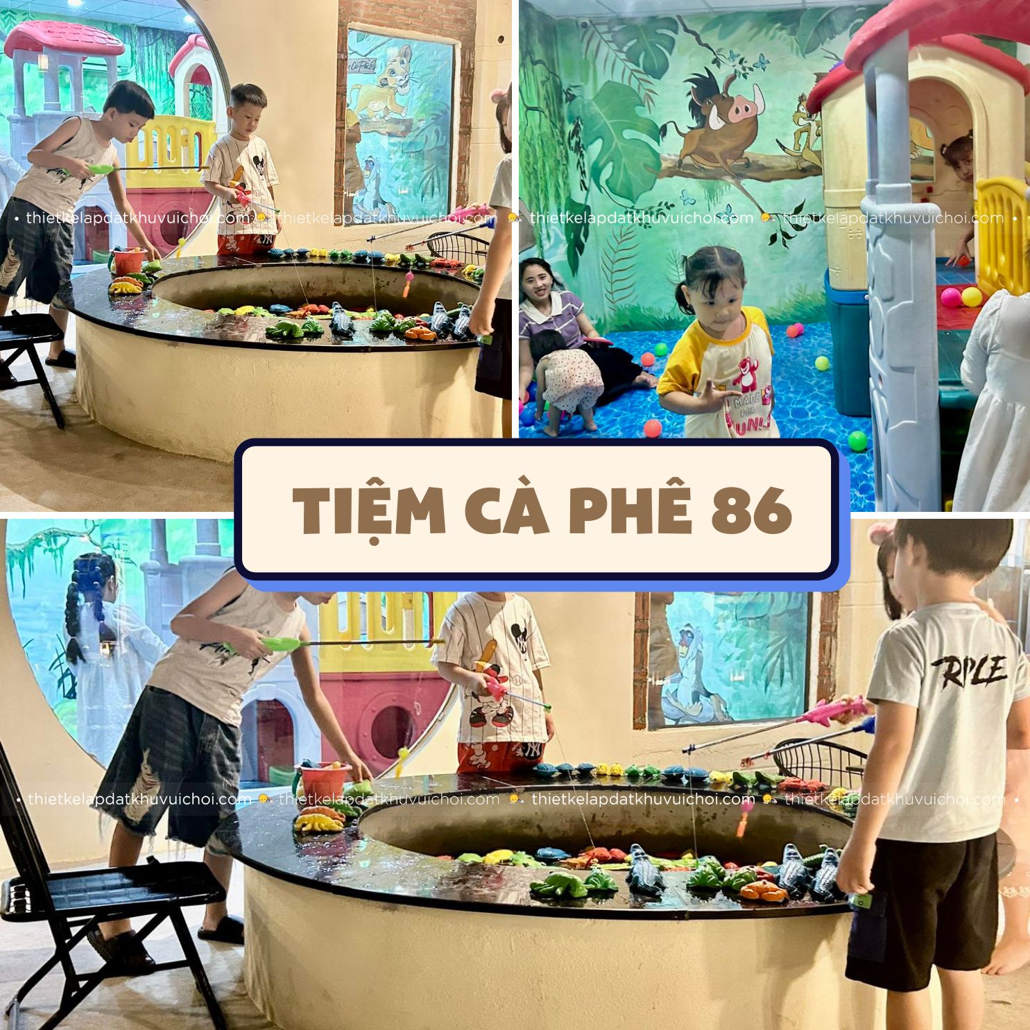 quán cafe sân vườn có khu vui chơi Tiệm cà phê 86