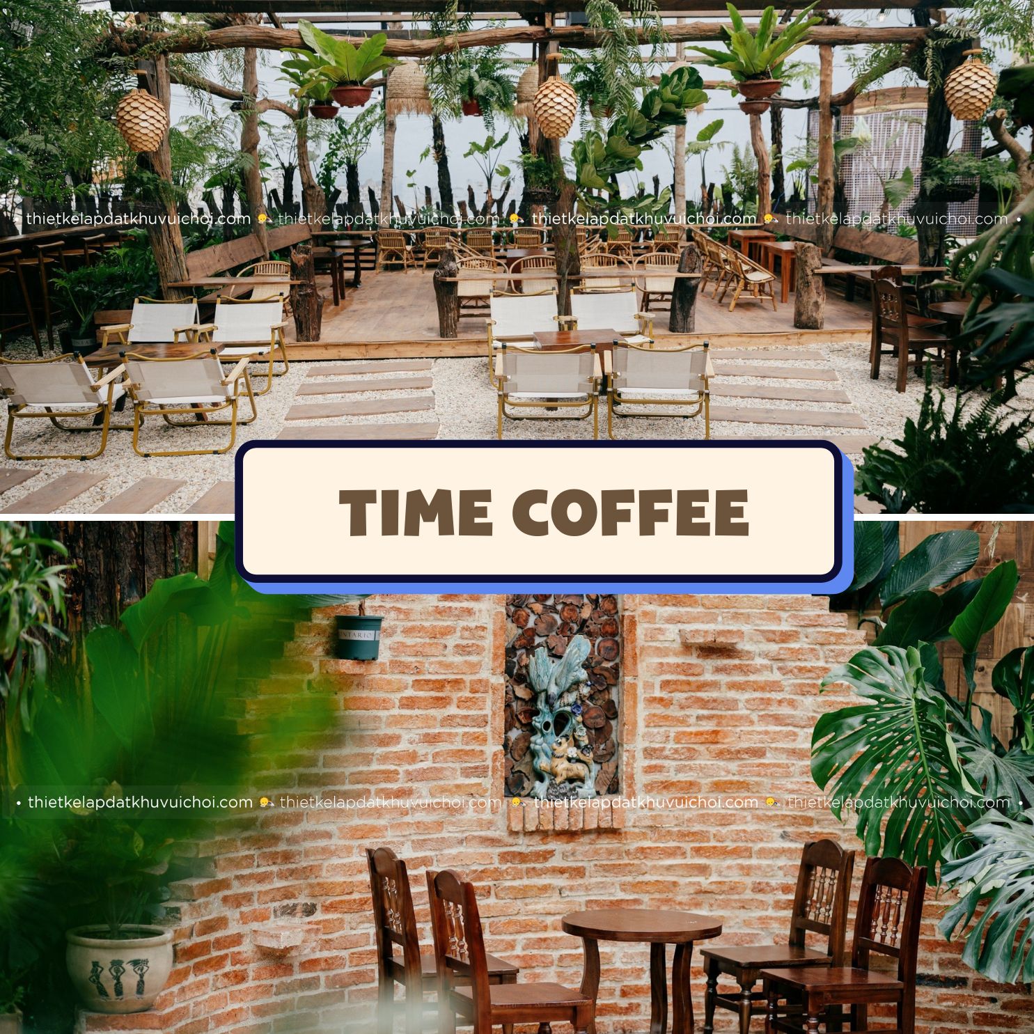 quán cafe sân vườn có khu vui chơi Time Coffee