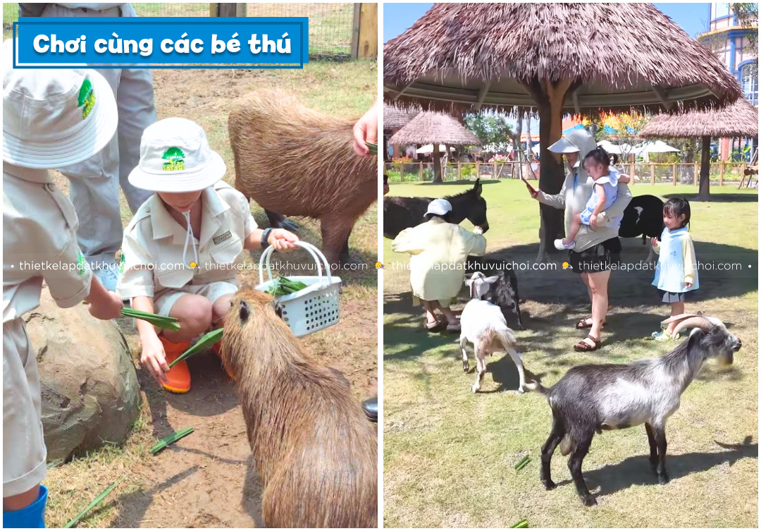 Tương tác chân thật cùng động vật tại vườn thú VinWonders Vũ Yên