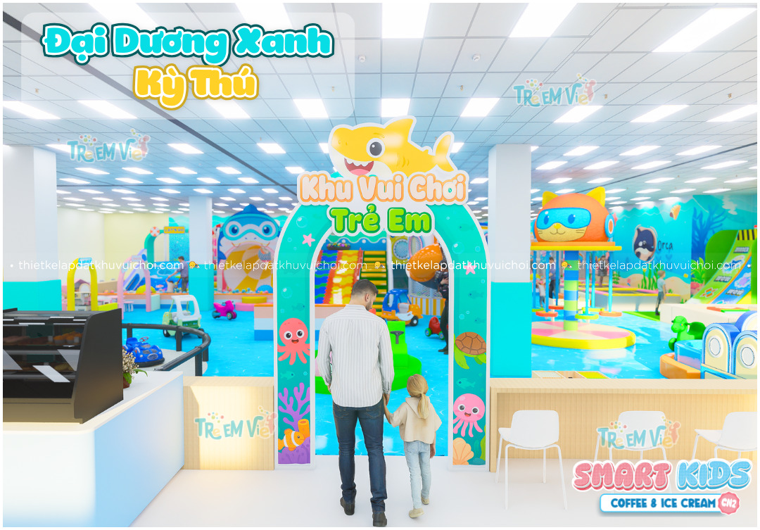 Chủ đề Đại Dương Xanh của Khu vui chơi trẻ em Quy Nhơn Smartkids 2