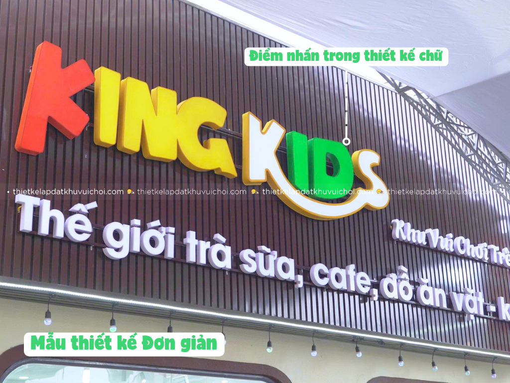 Mẫu thiết kế bảng hiệu khu vui chơi đơn giản