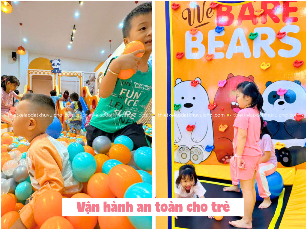 Thiết kế những quy định để vận hành, kinh doanh khu vui chơi kết hợp tiệm bánh an toàn cho trẻ