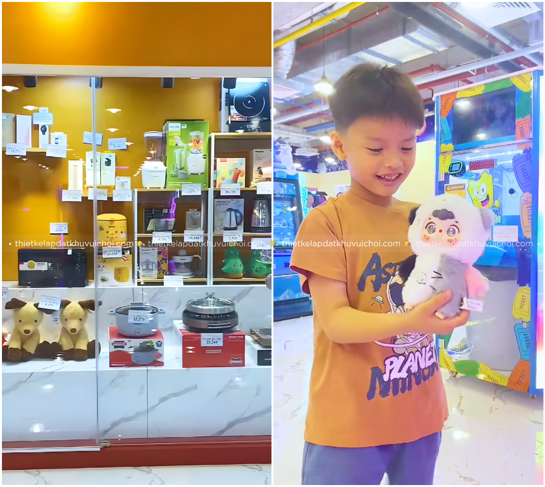 Đổi quà cực xịn tại khu vui chơi Làng Xì Trum