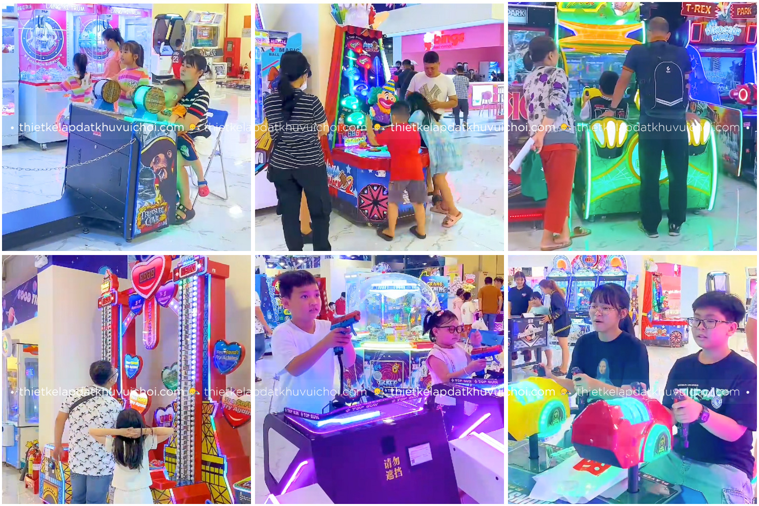 Khu vui chơi sáng sủa, rộng rãi dành cho gia đình và trẻ em