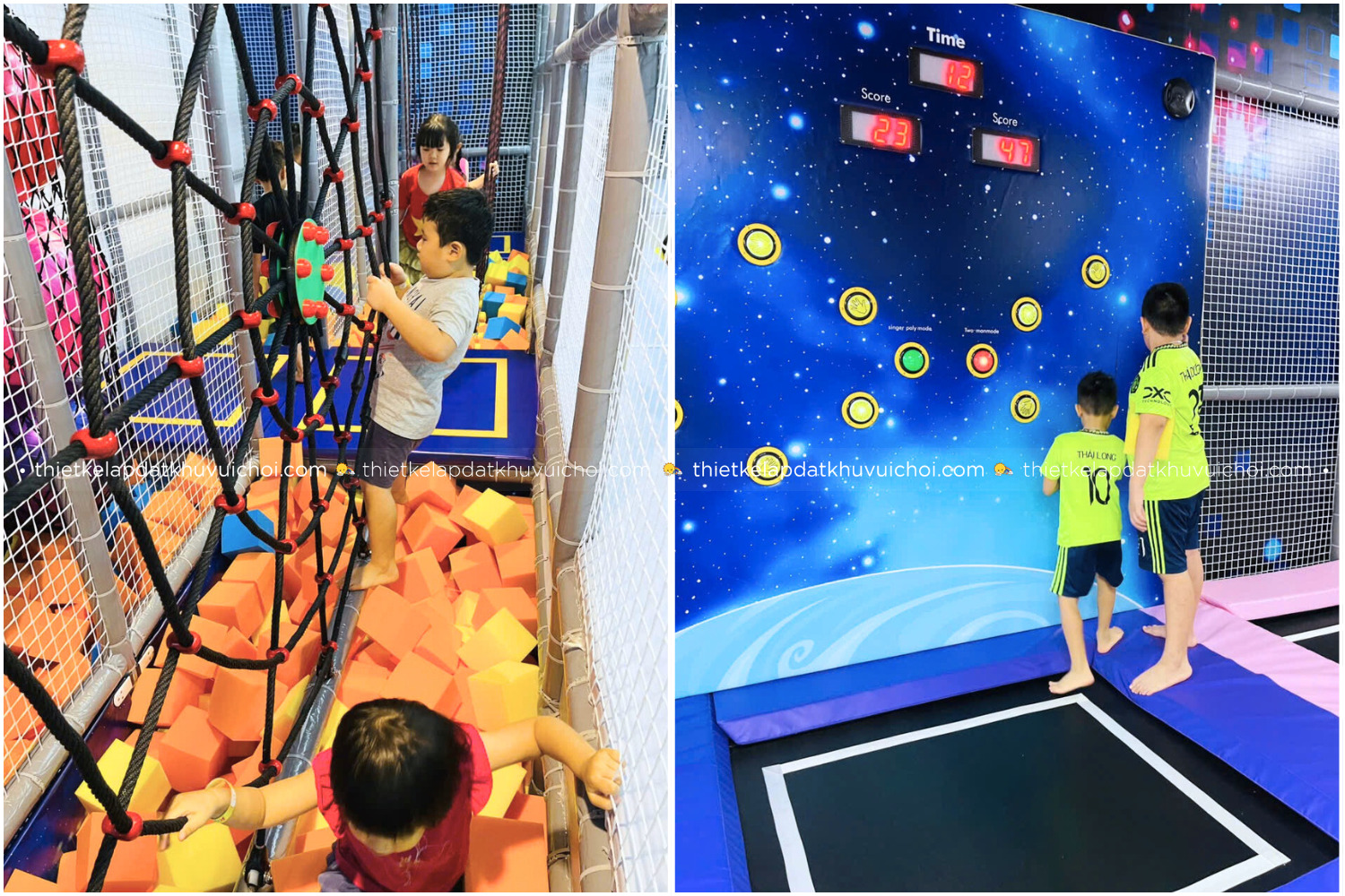 Vô số trò chơi hấp dẫn cho bé tại khu vui chơi trẻ em