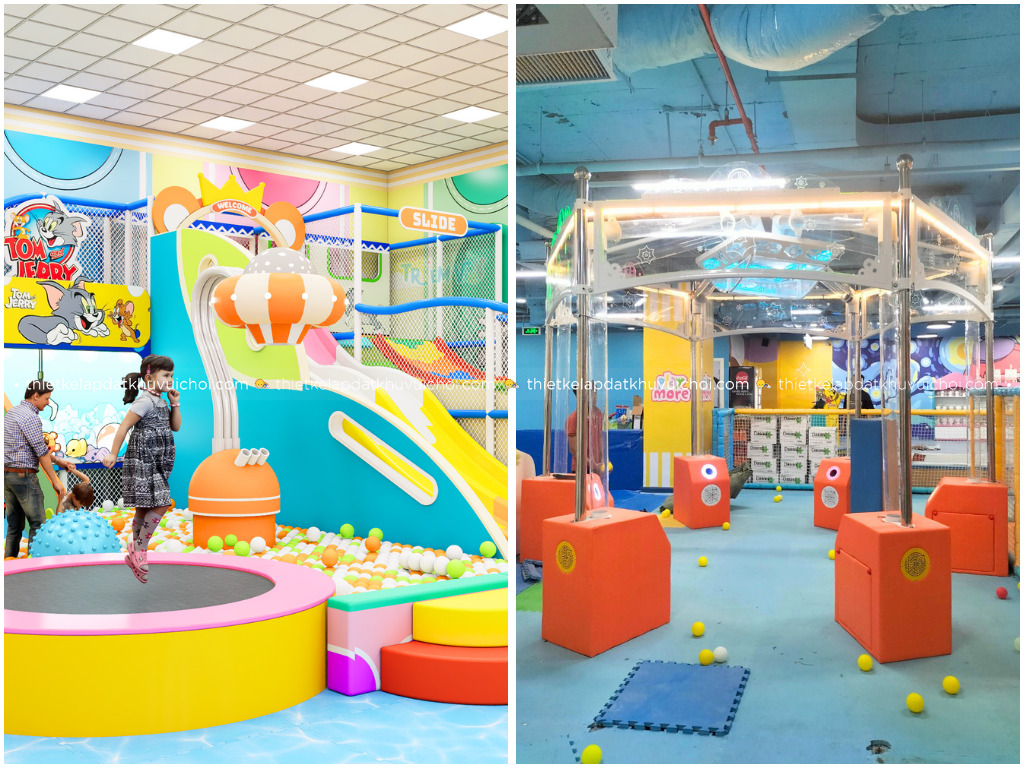 Máy hút bóng khu vui chơi tùy chỉnh kích cỡ phù hợp quy mô hồ bòng nhà liên hoàn