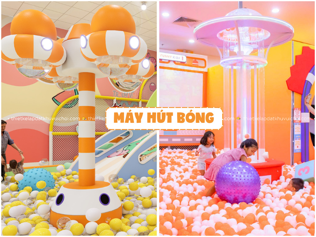 Thiết kế máy hút bóng khu vui chơi dành cho hồ bóng nhà liên hoàn