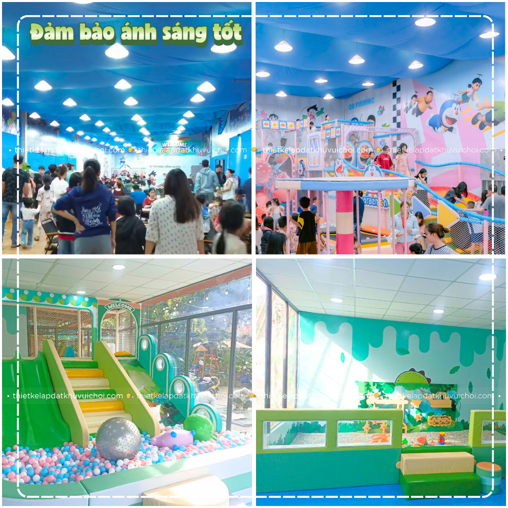 Lựa chọn ví trí lắp đặt khu vui chơi trẻ em mini có ánh sáng tốt