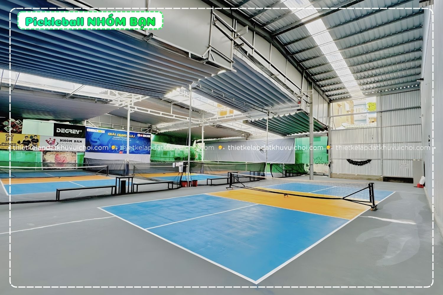 Góc nhìn tổng quan của Sân Pickleball Nhà Mình