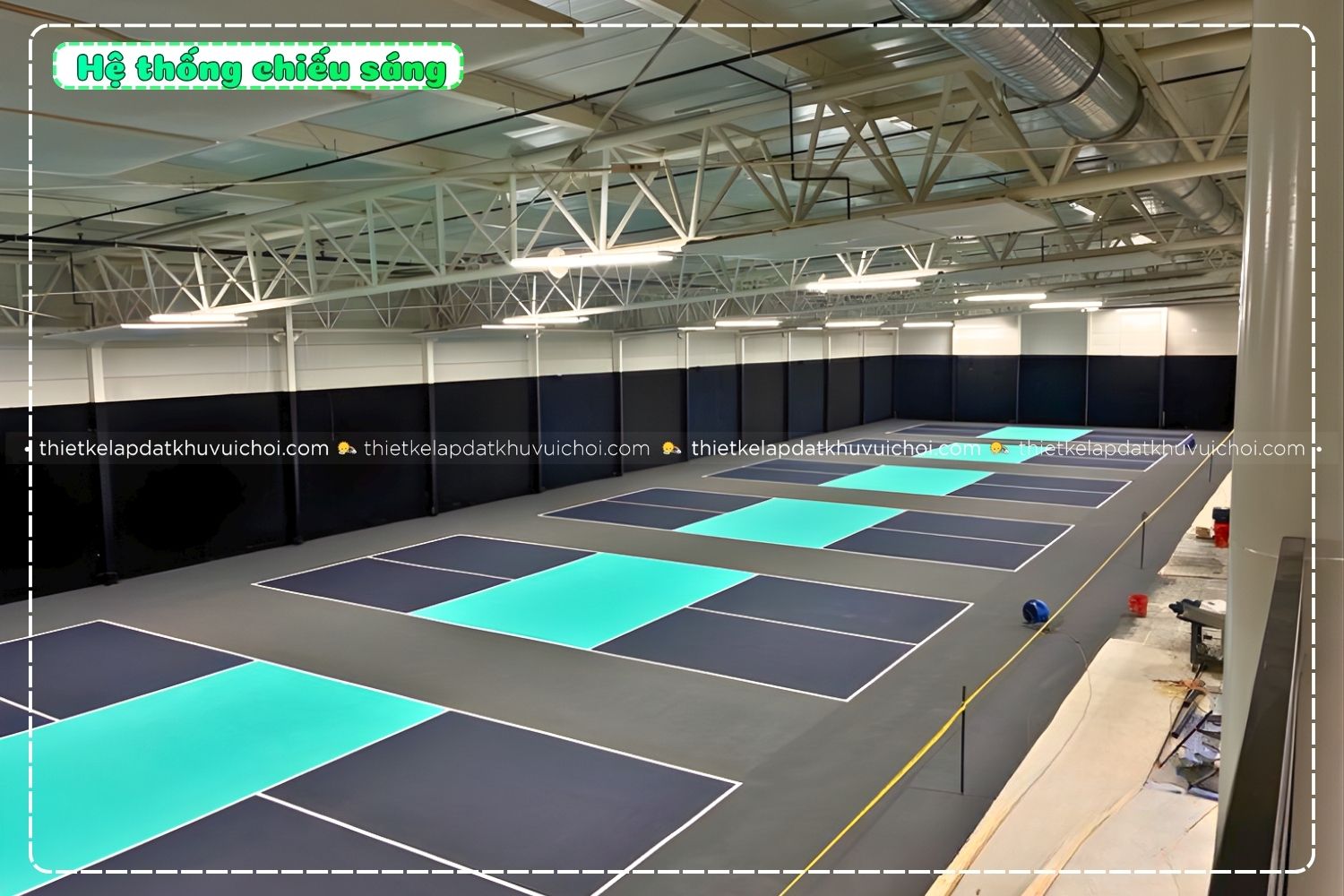 Hệ thống chiếu sáng Tiêu Chuẩn Của Sân Pickleball TP.HCM