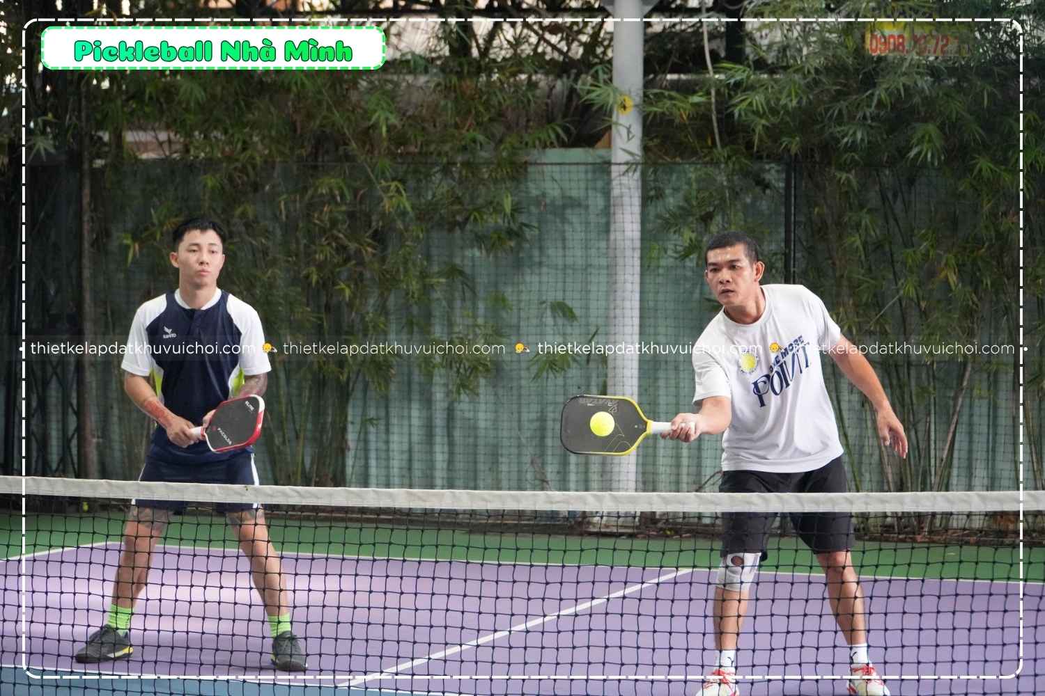 Không gian sân Pickle Ball Nhà Mình rộng rãi và thoáng mát